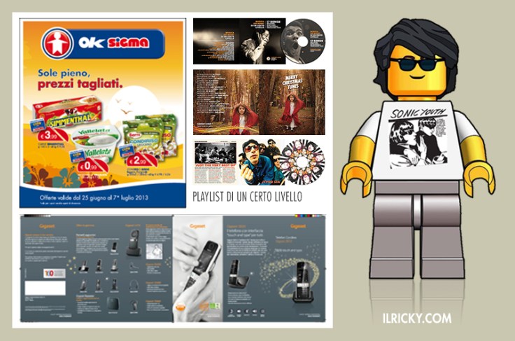 volantino supermercati SIGMA, copertine di cd, catalogo cordless Siemens Gigaset