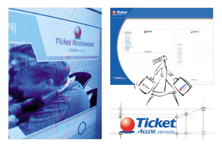 homepage, logo e immagine coordinata di Ticket, Accor Service